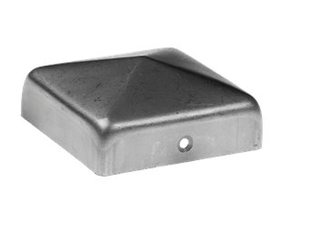 Stahlpyramidenkappe für Pfosten – für Innenmaße 20x20 mm bis 120x120 mm