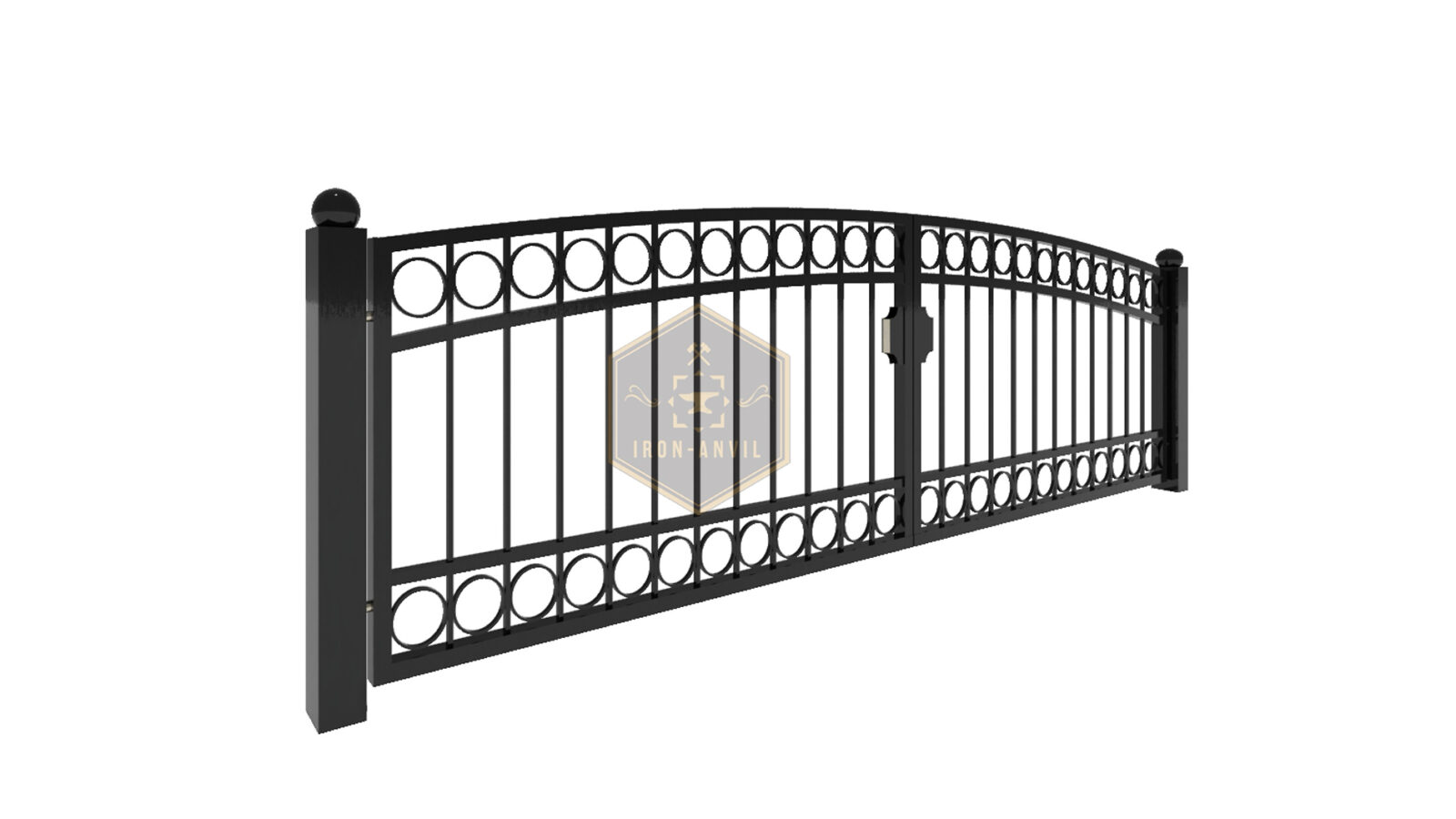 kus_13_fluegel_render_w Modell 13 – Eleganter Bogenzaun mit dekorativen Kreiselementen