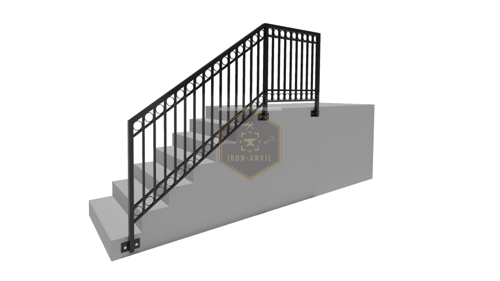kus_19_gel_render_w Modell 19 – Klassischer Zierzaun mit Spitzen und Zierkreisen