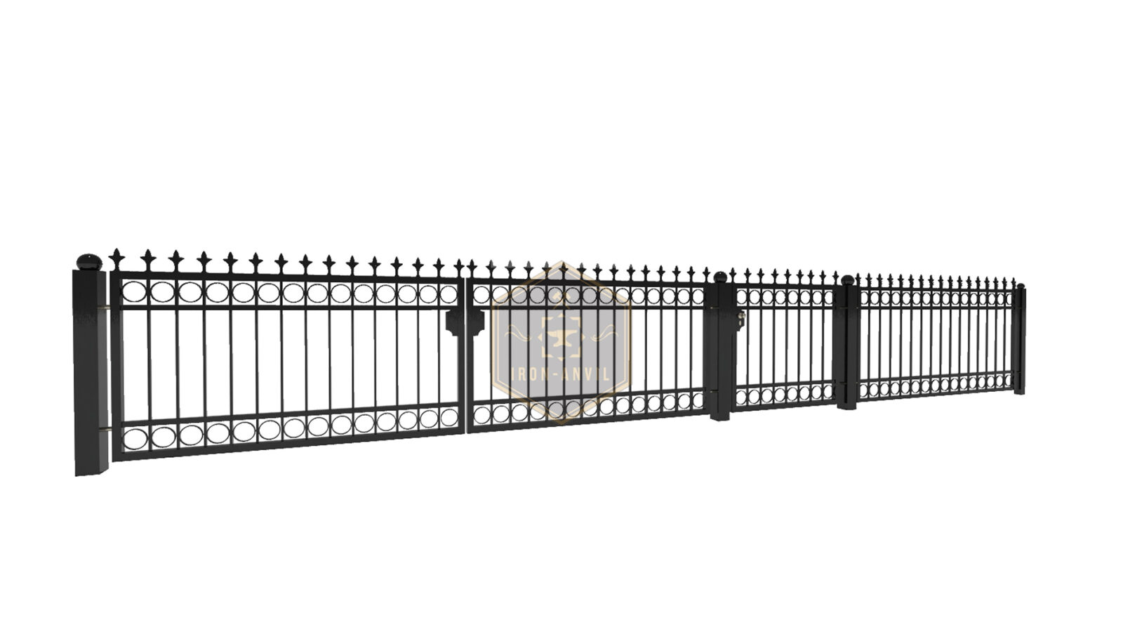 kus_19_gesamt_render_w Modell 19 – Klassischer Zierzaun mit Spitzen und Zierkreisen