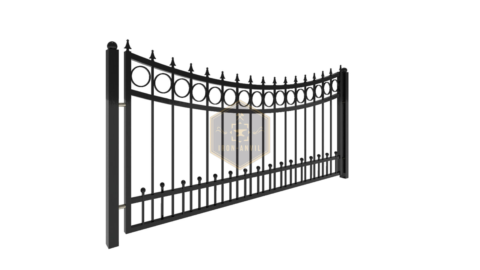 kus_21_zaun_render_w Modell 21 – Eleganter Schmiedezaun mit geschwungener Silhouette