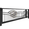 Modell 22 – Dekorativer Wellenzaun mit geschwungenem Design