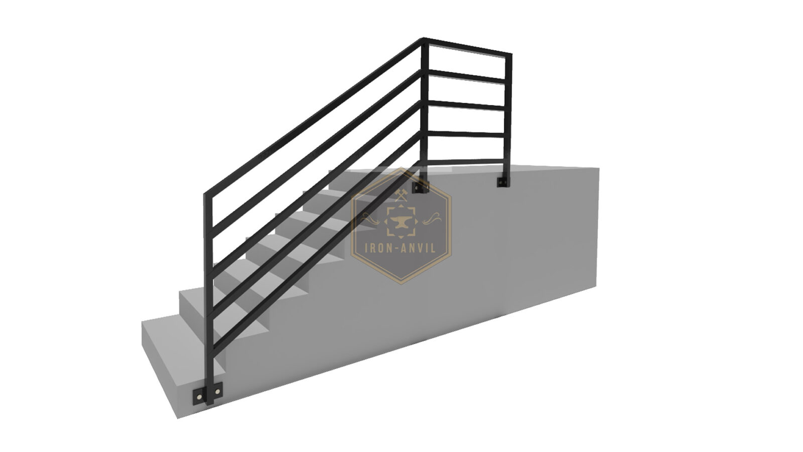 kus_2_gel_render_w Modell 2 – Moderner Horizontalzaun mit klarer Linienführung