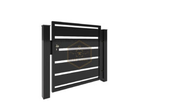 Modell 5 – Modernes Zaunsystem mit markanter Horizontalstruktur
