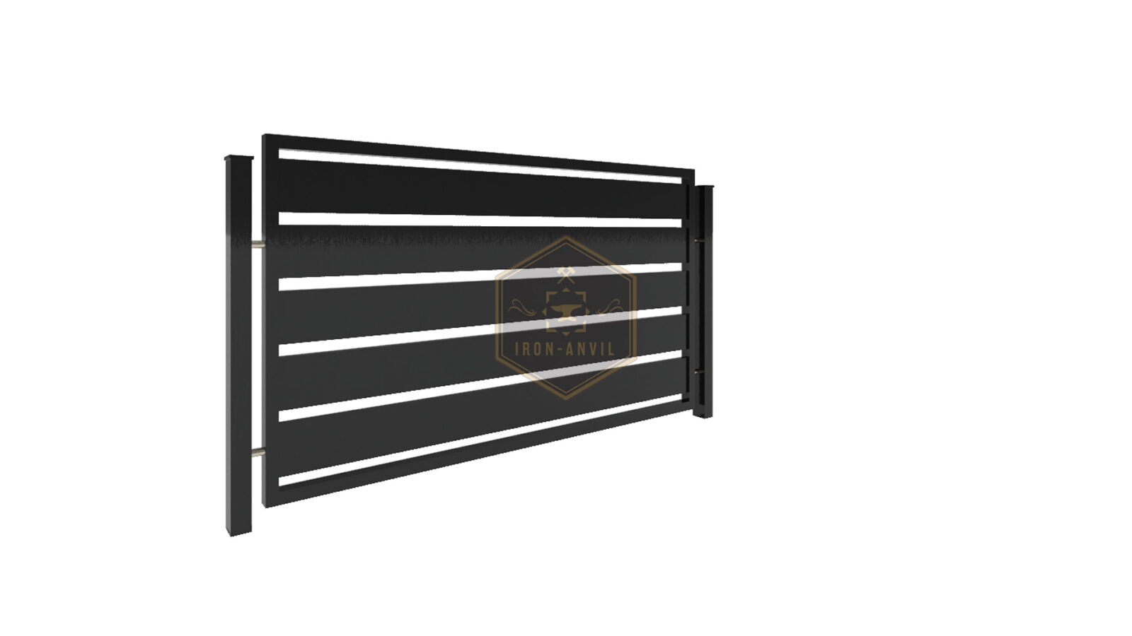 kus_5_zaun_render_1_w Modell 5 – Modernes Zaunsystem mit markanter Horizontalstruktur