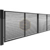 Modell 28 – Schlichter Designzaun mit horizontalen Linien