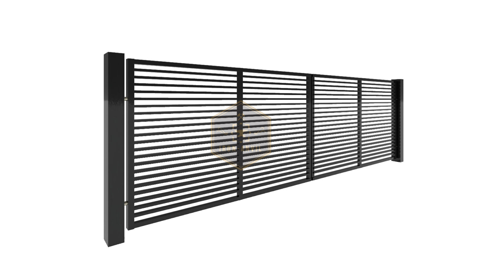 kus_28_fluegel_w Modell 28 – Schlichter Designzaun mit horizontalen Linien