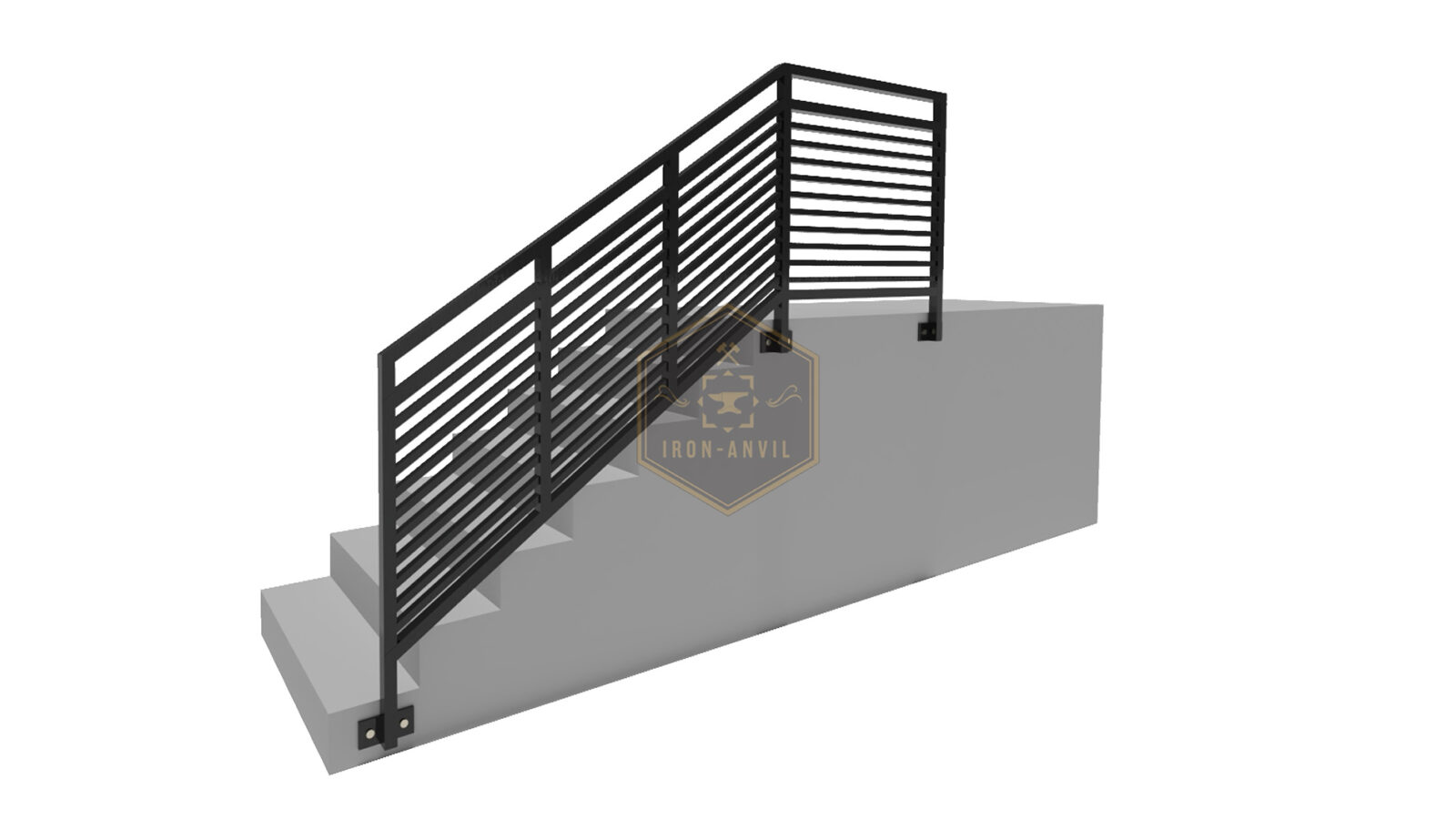 kus_28_gel_render_w Modell 28 – Schlichter Designzaun mit horizontalen Linien