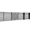 Modell 28 – Schlichter Designzaun mit horizontalen Linien