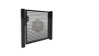 Modell 28 – Schlichter Designzaun mit horizontalen Linien