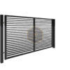 Modell 28 – Schlichter Designzaun mit horizontalen Linien