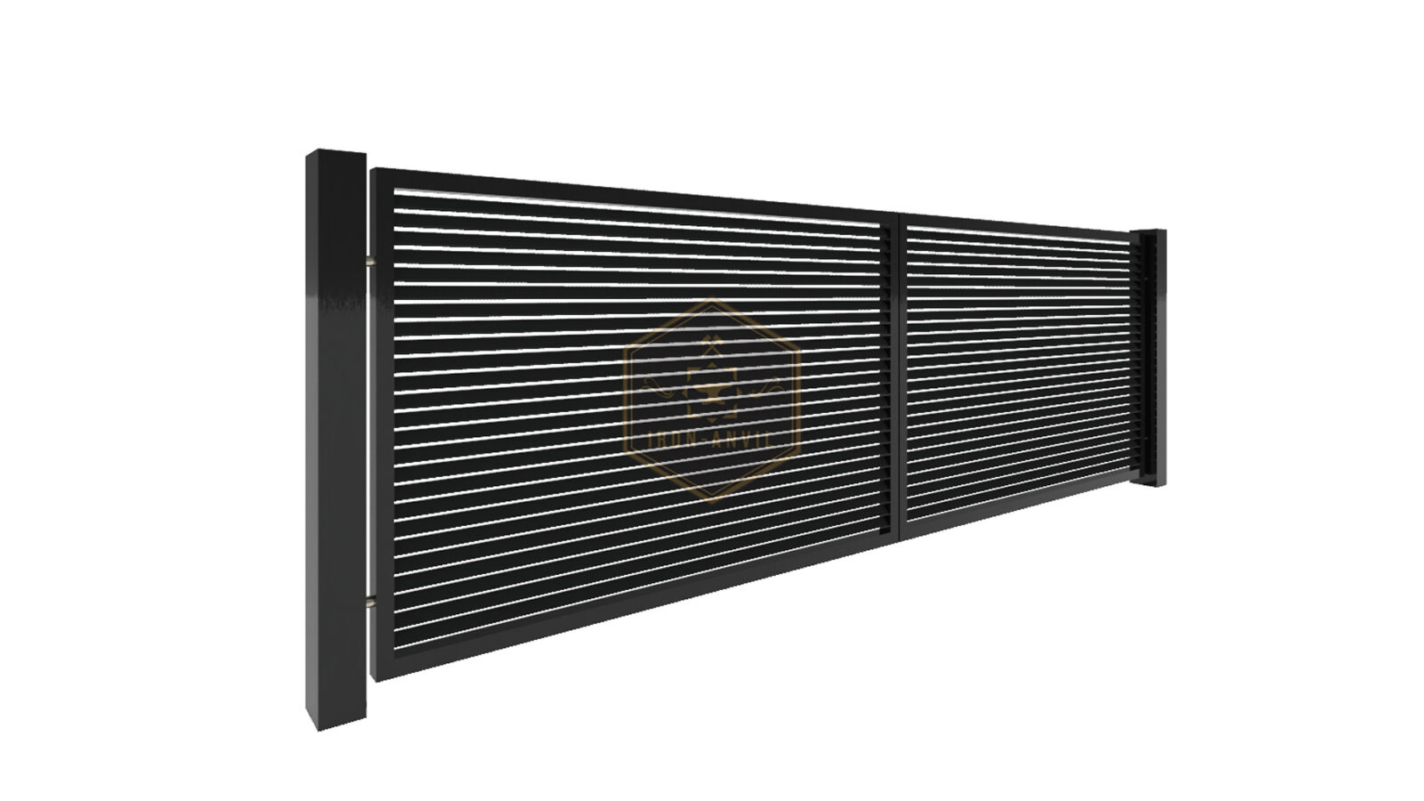 kus_6_fluegel_render_w Modell 6 – Moderner Sichtschutzzaun im Lamellendesign