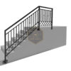 Modell 17 – Stilvoller Zaun mit Ziergittern und Dekorelementen