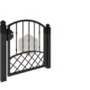 Modell 17 – Stilvoller Zaun mit Ziergittern und Dekorelementen