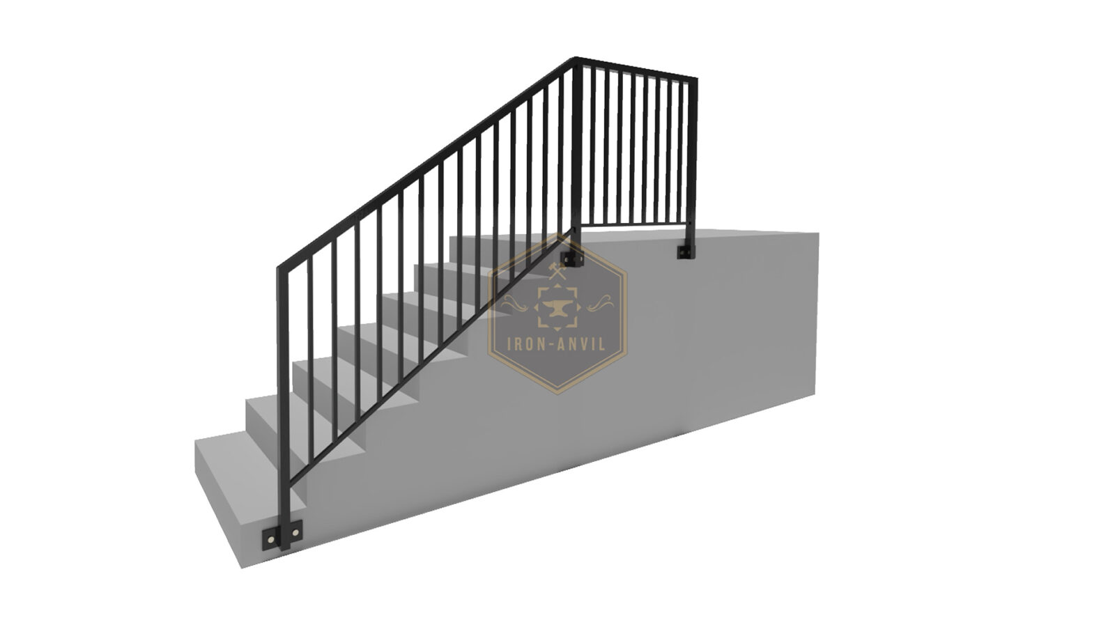 kus_3_gel_render_w Modell 3 – Moderner Zaun komplett aus 40×40 mm Profil gefertigt